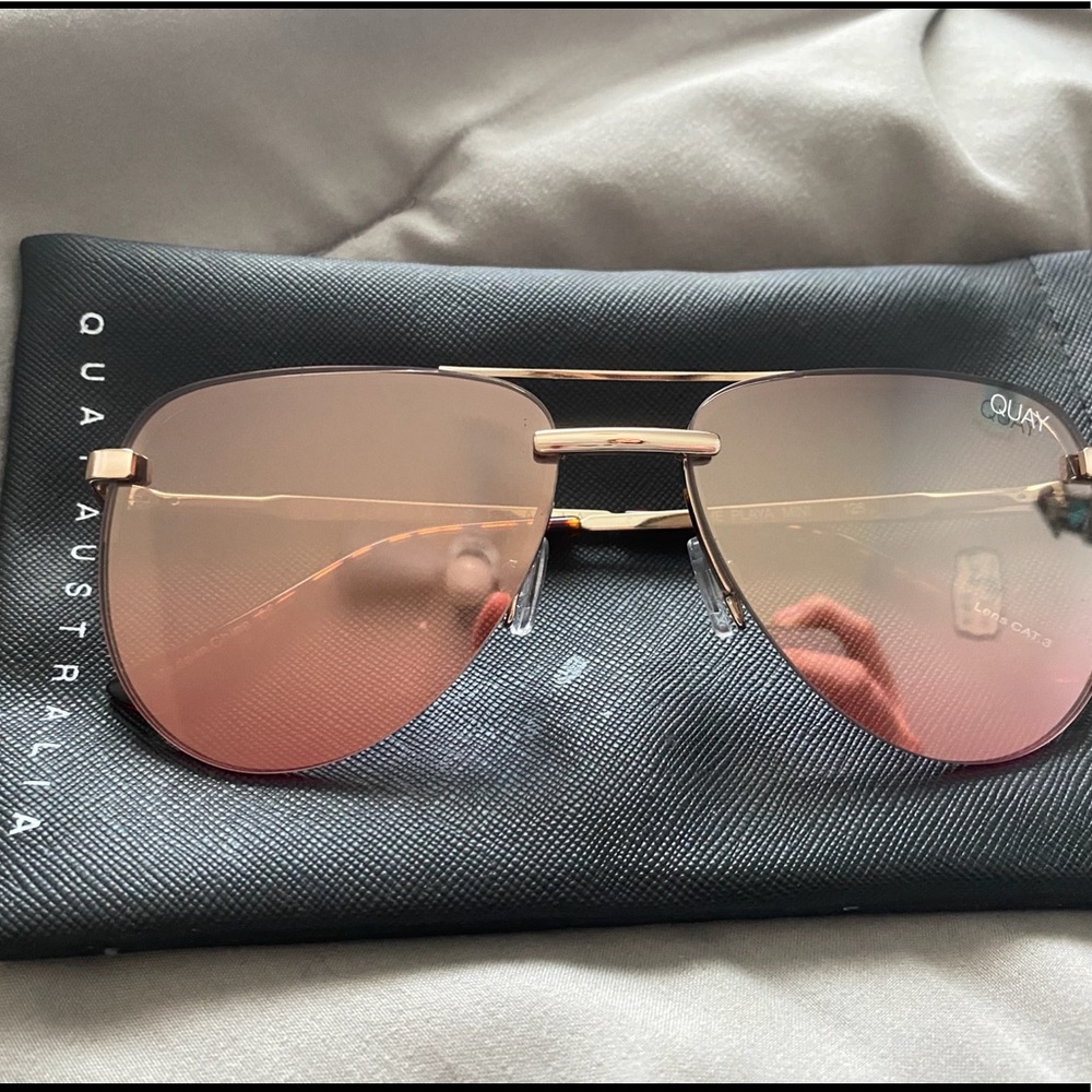 quay australia rose gold “playa” MINI sunglasses